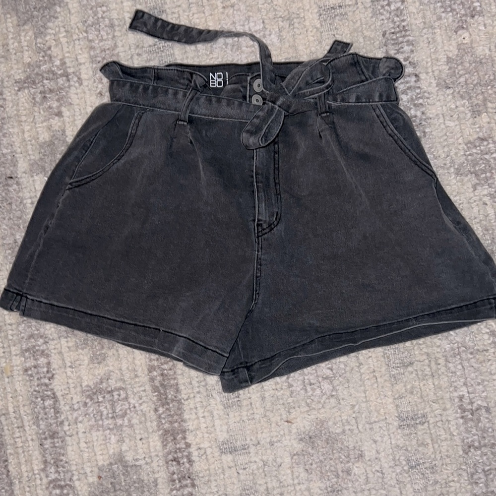 EUC No Boundaries Tie Denim Shorts, Size XL